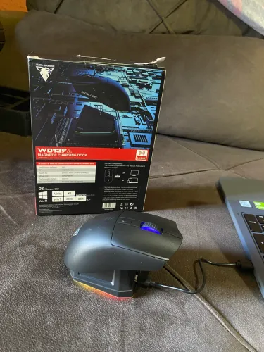 Mouse Gamer Sem Fio JEDEL WD139 com Base de Carregamento Magnética