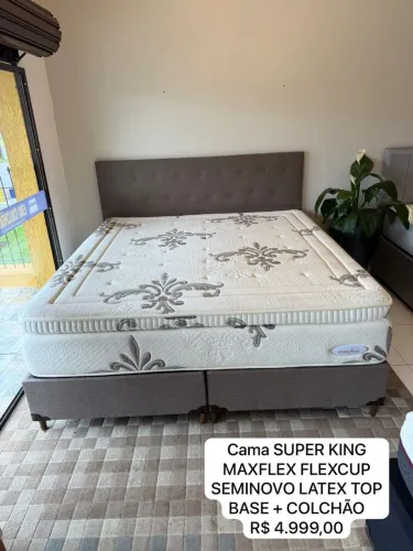 Cama SUPER KING MAXFLEX FLEXCUP SEMINOVO - ENTREGAMOS