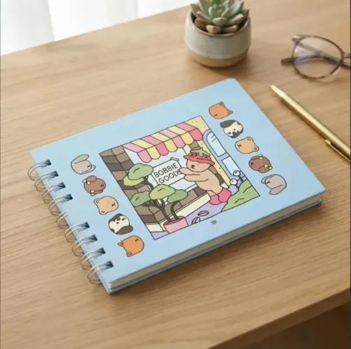 Livro De Colorir Bobbie Goods Capa Dura Diversos Desenhos (disponíveis nas cores Rosa ou A