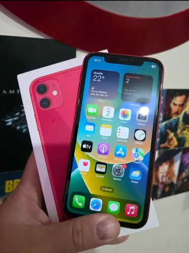 iPhone 11 Vermelho Impecável (Nunca aberto)