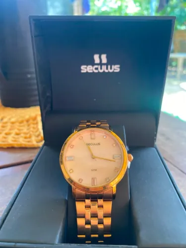 Relógio Seculus Dorado 