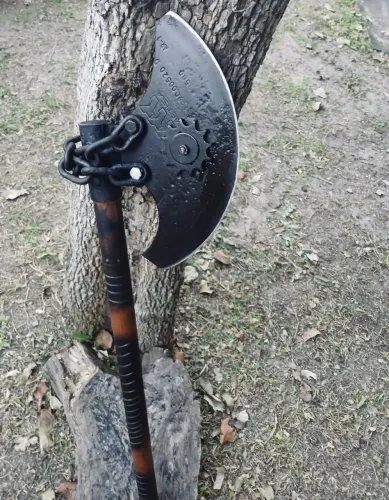Machado Tático Artesanal Tomahawk Moderno Em Aço Carbono