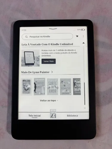 Kindle 11º geração pouco tempo de uso