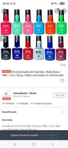 Kit 24 esmalte em gel