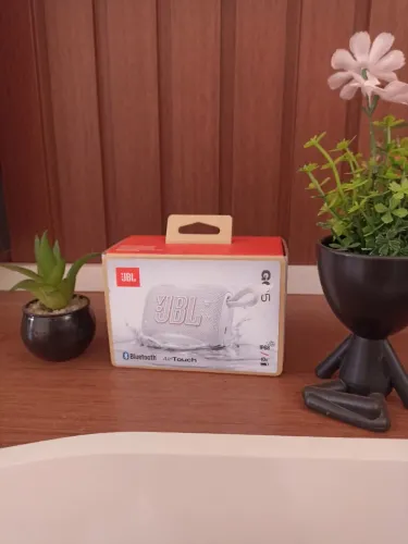JBL, Caixa de Som, Go 5, Bluetooth, Portátil, Auracast, À Prova D'água e Poeira - Branca