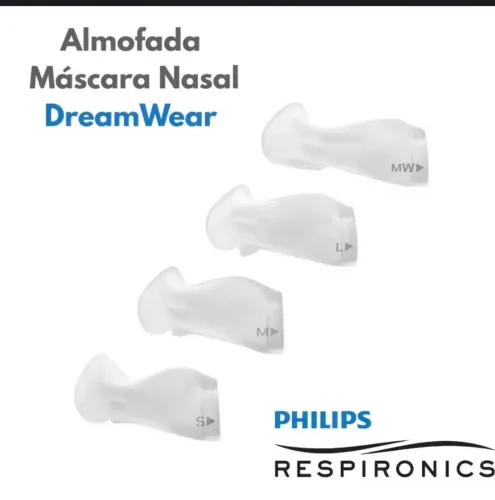 almofada de reposição para a máscara nasal DreamWear da Philips Respironics