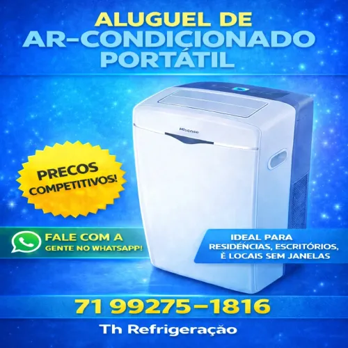 Alugo ar condicionado portátil por períodos