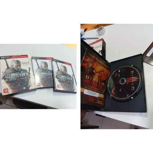 The witcher 3 e diablo 3  versao Pc completo 