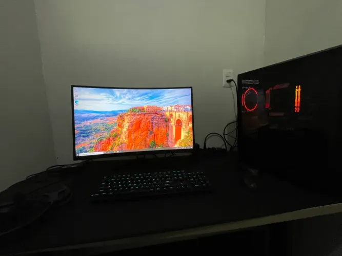 ? URGENTE - PC Gamer Completo RTX 3050 + Monitor Curvo 165Hz ? 