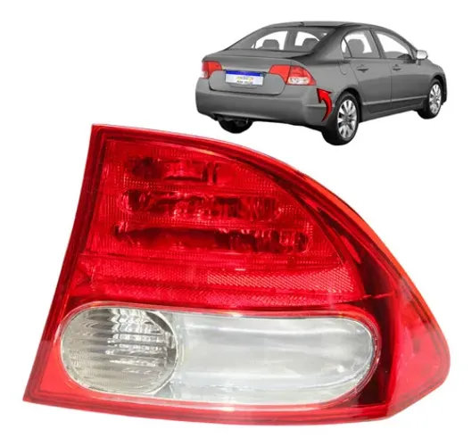 Lanterna Honda Civic 2007 2008 2009 2010 2011 Canto L.d Direito Vermelho
