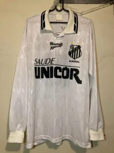 Camisa Santos 1996 - Manga Longa - Tamanho GG - Original da época
