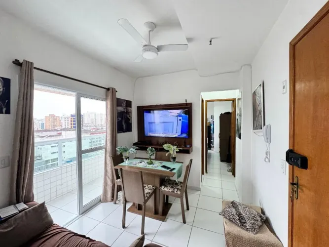 Flat com 1 dormitório à venda, 39 m² por R$ 350.000,00 - Boqueirão - Praia Grande/SP