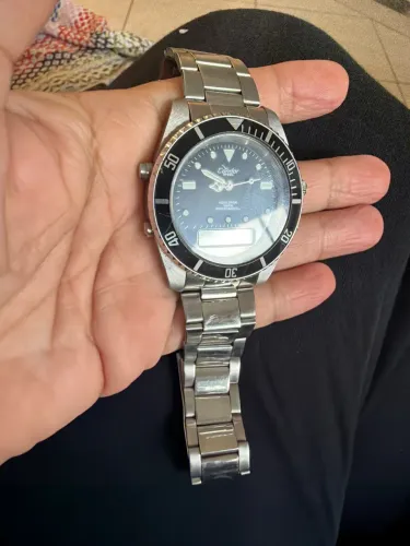 Relógio Vintage Condor Steel estilo mergulhador 10 ATM