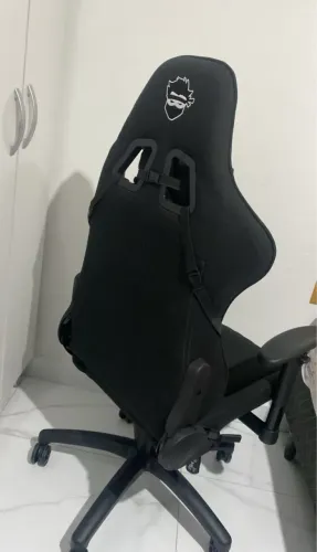 Cadeira Gamer Ninja Karasu, Reclinável, 2D, Tecido, Preta
