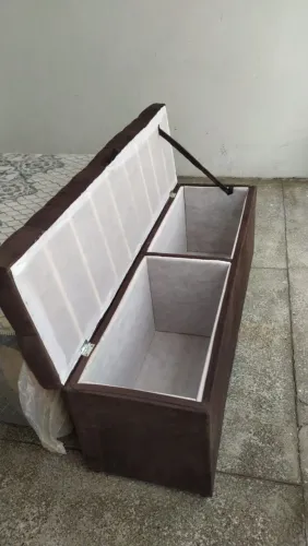 Puff Baú Casal com ótimo preço e qualidade.