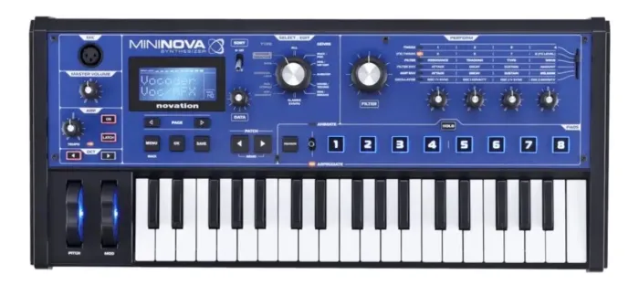 Teclado Sintetizador Novation Mininova 37 Teclas Cor Azul