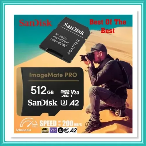 SanDisk 512GB ImageMate Pro MicroSDXC UHS-1 - 200mbps