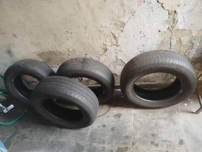 4 PNEUS ARO 15 185/65 CONTACT ORIGINAL MEIA VIDA