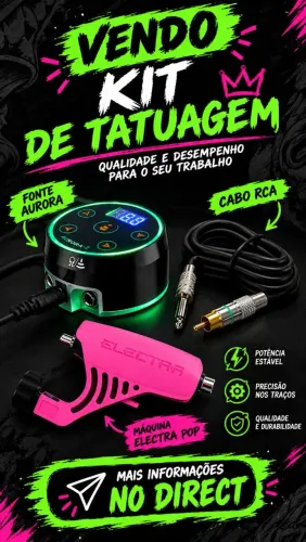 Vendo Kit de Tatuagem 