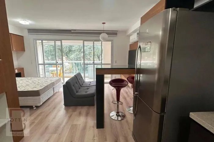 Apartamento com 1 dormitório para alugar, 48 m² por R$ 3.500/mês - Brooklin - São Paulo/SP