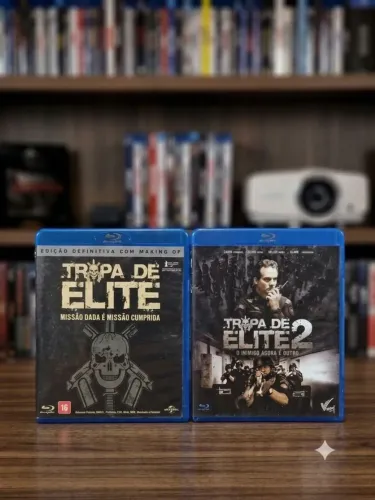 Duologia Tropa de Elite 1 e 2 Bluray