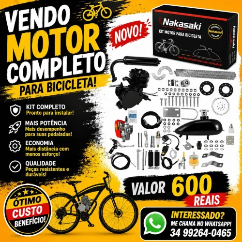 Motor para bicicleta completo novo