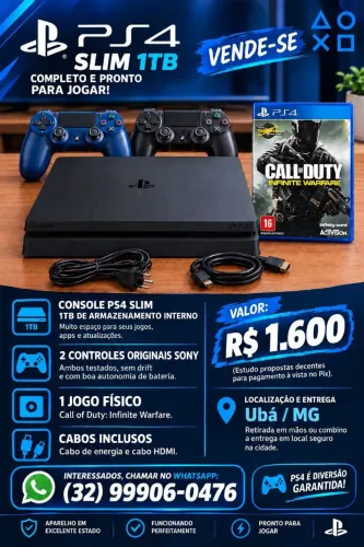 VENDO PS4 SLIM 1TB