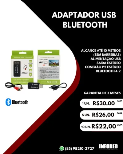 Adaptador USB Bluetooth 4.2