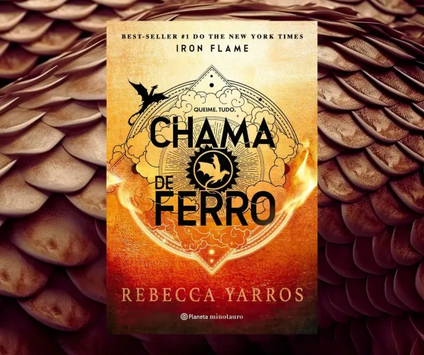 Livro CHAMA DE FERRO lacrado, nunca nem aberto.