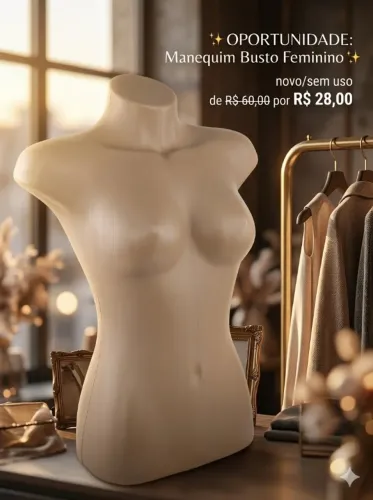  Manequim Busto Feminino novo R$ 60,00 