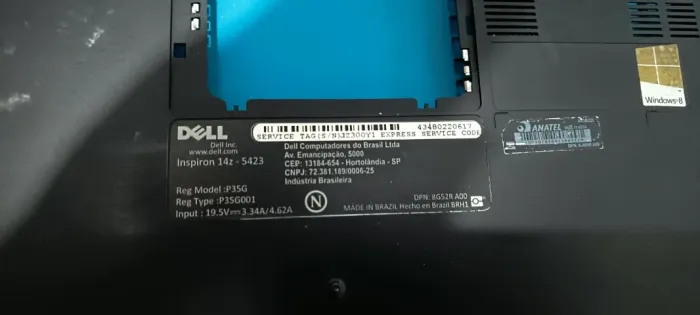 Carcaça inferior (ou base) Dell Inspiron 14z - 5423