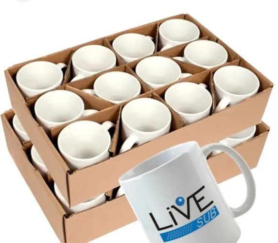 Canecas live  para sublimação