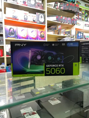 Placa de Vídeo PNY GeForce RTX 5060 8GB ARGB EPIC-X RGB OC Triple Fan - Nova | KLS Informá