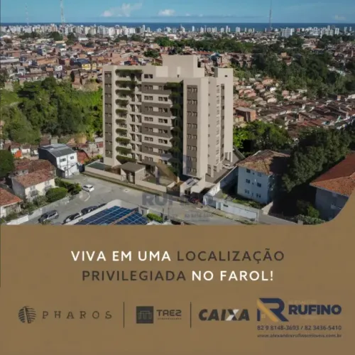 More e Invista em Um Lugar Todo Seu no 2/4 Com Suíte e Varanda Gourmet no Farol e Perto de