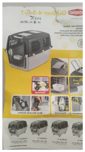 Caixa de transporte aéreo de pet grande
