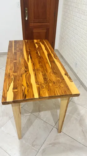 Mesa Madeira Maciça Jantar Ou Área Gourmet - Teca 1,50x70cm