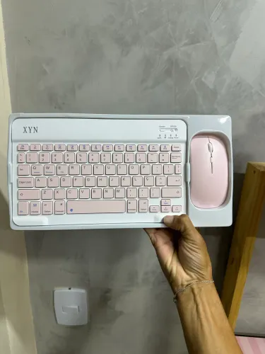 Teclado e Mouse Bluetooth tablet, Smartphone, MacBook, IPad Conecttashop