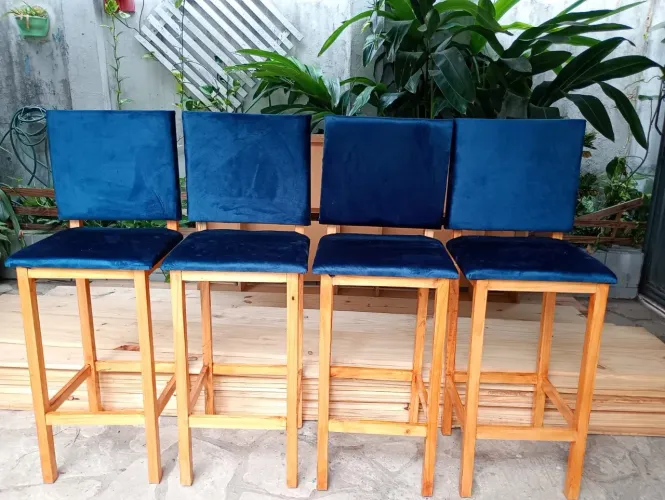 Banquetas, cadeiras 4 unidades
