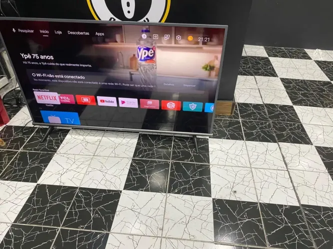 Vendo tv tcl com Android 55 polegadas 4k R$ 1950,0 borda infinita com Google tv 
