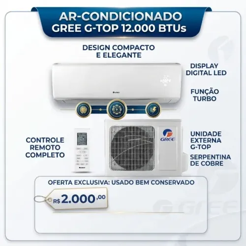 Ar-Condicionado Split Gree 12.000 BTUs G-Top