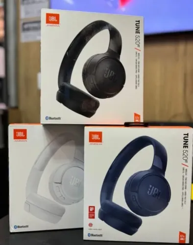 Fone Bluetooth JBL 520 BT - (Novo, Lacrado, Original)
