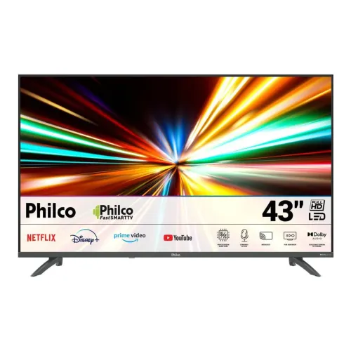 Tv 43 pol. Philco Smart, led na caixa 01 ano garantia