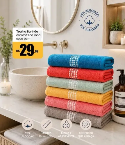 Toalha de banho - promoção