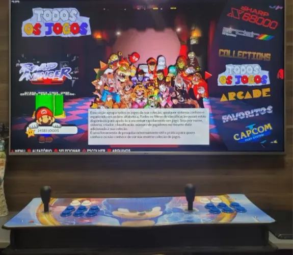 Fliperama Portátil Arcade  Retrô Completo - 24K Jogos