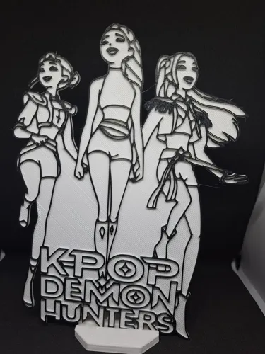 Placa K-pop para pintura- impressão 3D 