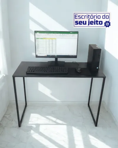 Escrivaninha 1m NOVA Mesa Estilo Industrial para Computador Notebook de Estudo Escritório