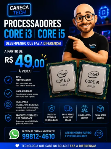 processadores core i3, i5 e i7 - com garantia