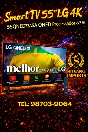 Smart TV 55" LG 4K Ultra HD QNED 55QNED73ASA WebOS 2025