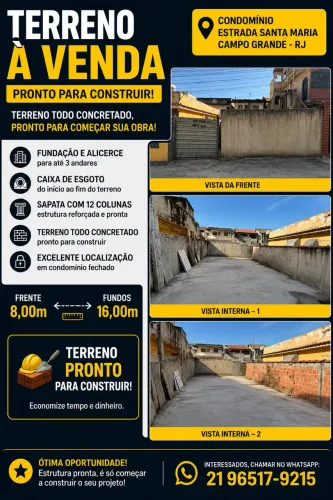 TERRENO PRONTO P/ CONSTRUIR | CONDOMÍNIO 24H | CAMPO GRANDE