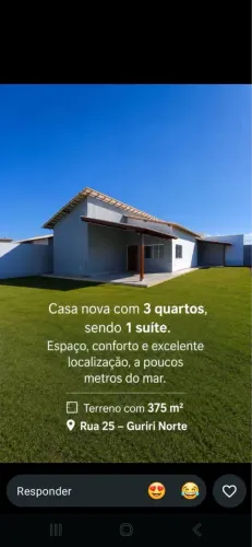 Vende-se casa em Guriri